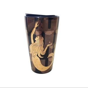 Starbucks Purple Gold Siren Mermaid Anniversary Ceramic Tumbler